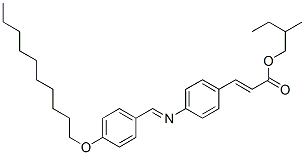 4-[(4-Decyloxybenzylidene)amino]cinnamic acid 2-methylbutyl ester Structure