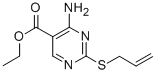 2-(ALLYLTHIO)-4-AMINO-5-PYRIMIDINECARBOXYLIC ACID ETHYL ESTER Structure