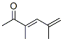 3,5-Hexadien-2-one, 3,5-dimethyl- (9CI) Structure