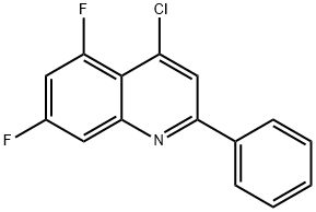4-Chloro-5,7-difluoro-2-phenylquinoline Structure