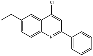 4-Chloro-6-ethyl-2-phenylquinoline Structure