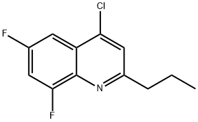 4-Chloro-6,8-difluoro-2-propylquinoline Structure