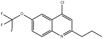 4-Chloro-2-propyl-6-trifluoromethoxyquinoline Structure