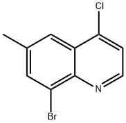 8-Bromo-4-chloro-6-methylquinoline Structure