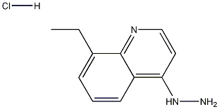 4-Hydrazino-8-ethylquinoline hydrochloride Structure