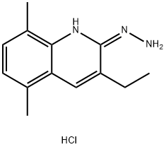 5,8-Dimethyl-3-ethyl-2-hydrazinoquinoline hydrochloride Structure