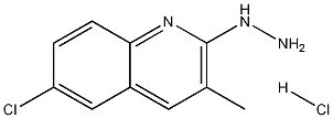 6-Chloro-2-hydrazino-3-methylquinoline hydrochloride Structure