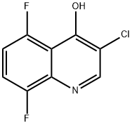 3-Chloro-5,8-difluoro-4-hydroxyquinoline Structure
