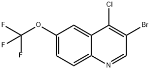 3-Bromo-4-chloro-6-trifluoromethoxyquinoline Structure
