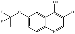 3-Chloro-4-hydroxy-6-trifluoromethoxyquinoline Structure