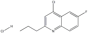 4-Chloro-6-fluoro-2-propylquinoline hydrochloride Structure