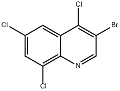 3-Bromo-4,6,8-trichloroquinoline Structure