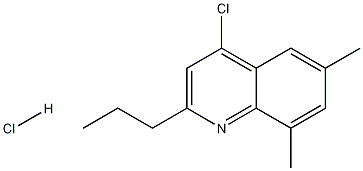 4-Chloro-6,8-dimethyl-2-propylquinoline hydrochloride Structure