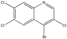 4-Bromo-3,6,7-trichloroquinoline Structure