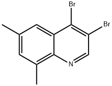 3,4-Dibromo-6,8-dimethylquinoline Structure