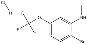 2-Bromo-N-methyl-5-(trifluoromethoxy)aniline, HCl Structure