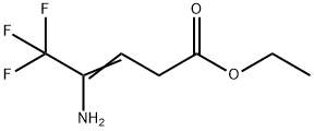 4-Amino-5,5,5-trifluoro-3-pentenoic acid ethyl ester Structure