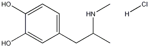 3,4-Dihydroxy Methamphetamine Hydrochloride Structure