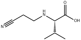 N-(2-Cyanoethyl)-L-valine Structure