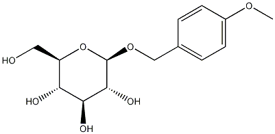 (4-Methoxyphenyl)methyl beta-D-glucopyranoside Structure