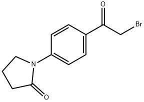 1-[4-(Bromoacetyl)phenyl]-2-pyrrolidinone Structure