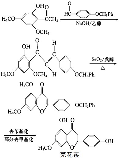 芫花素的合成路线