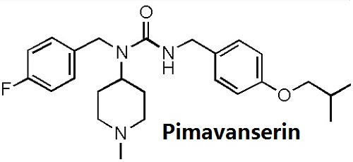 chemical structure formula of Pimavanserin structure of Pimavanserin