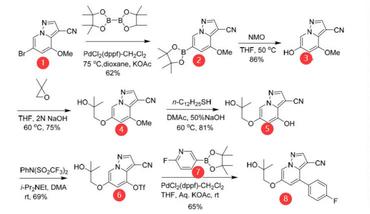 Figure 3 Another Preparation of Selpercatinib.png Article illustration