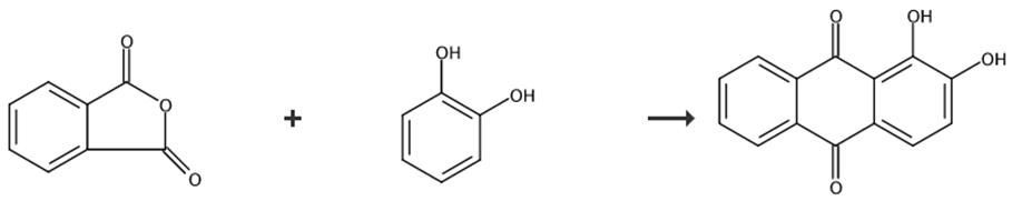 图2 1，2-二羟基蒽醌的合成路线[2-3]。