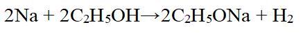 Figure 2 Chemical reaction equation of sodium ethoxide Article illustration