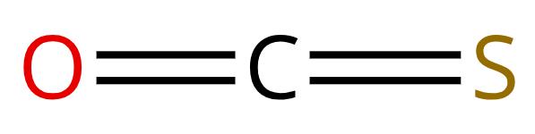 图1羰基硫的结构 图1羰基硫的结构