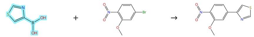 噻唑-4-硼酸的偶联反应