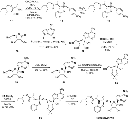 瑞德西韦的合成