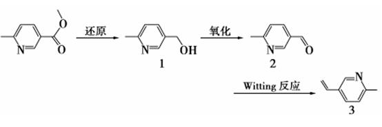 图1 2-甲基-5-烯基吡啶合成路线图.png