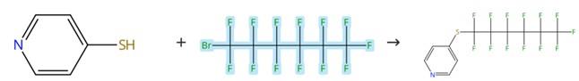 1-溴全氟己烷的亲核取代反应