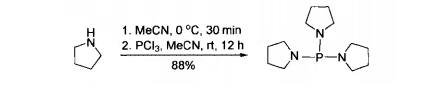 四氢吡咯与磷试剂作用生成相应的磷配体
