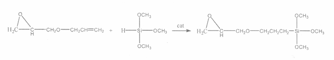 3-(2,3-环氧丙氧)丙基三甲氧基硅烷合成途径 3-(2,3-环氧丙氧)丙基三甲氧基硅烷合成途径