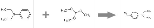 图2 N,N-二乙基-4-氨基苯甲醛合成反应式.png 图2 N,N-二乙基-4-氨基苯甲醛合成反应式.png