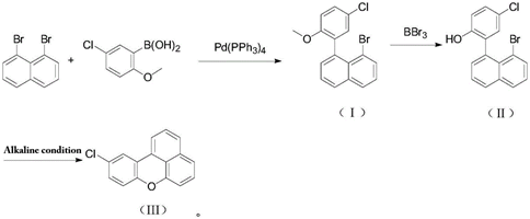 synthesis of 10-chloro-Benzo[kl]xanthene