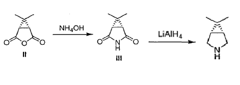 synthesis of 6,6-Dimethyl-3-aza-bicyclo[3.1.01]hexane