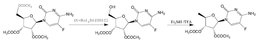 2',3'-Di-O-acetyl-5'-deoxy-5-fuluro-D-cytidine