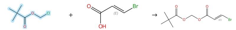 Nucleophilic substitution reaction of Chloromethyl pivalate Article illustration