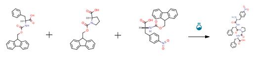 FMOC-D-4-硝基苯丙氨酸的反应一 FMOC-D-4-硝基苯丙氨酸的反应一