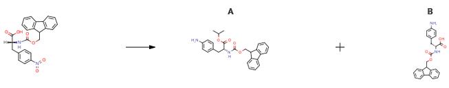FMOC-D-4-硝基苯丙氨酸的反应二 FMOC-D-4-硝基苯丙氨酸的反应二