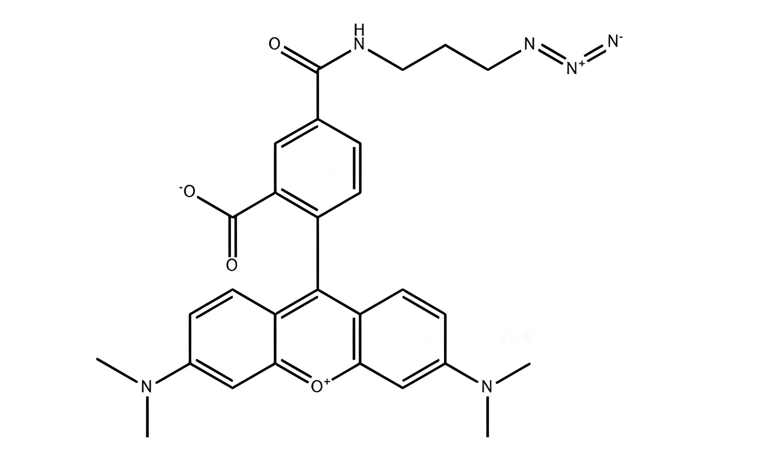 3 825651-66-9  TAMRA azide,5-isomer.png