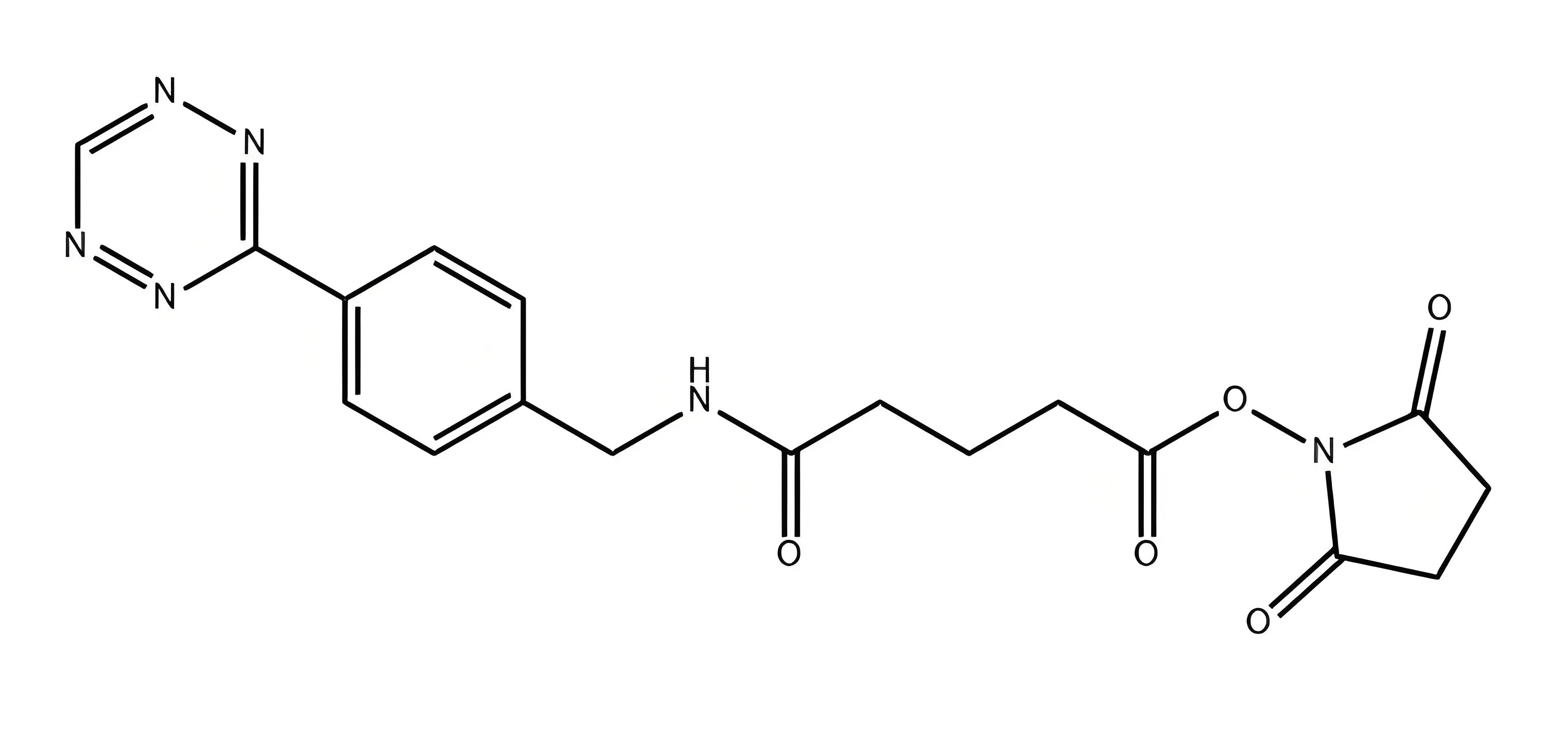 6 1244040-64-9  Tetrazine-Ph-NHCO-C3-NHS ester.png