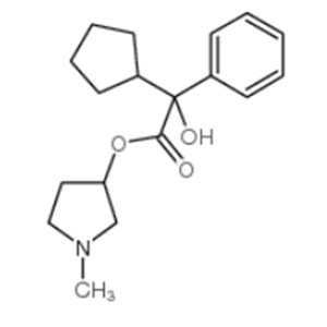 1-methylpyrrolidin-3-yl cyclopentylphenylglycolate