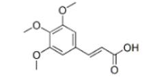 3,4,5-Trimethoxycinmic acid Structure 3,4,5-Trimethoxycinmic acid Structure