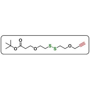 Propargyl-PEG1-SS-PEG1-t-butyl ester