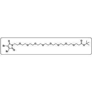 3,4-Dibromo-Mal-PEG8-Boc